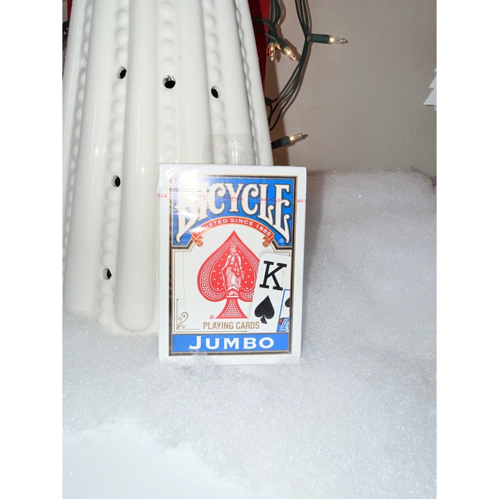 Bicycle Jumbo Playing‎ Cards Standard Face Sealed Deck Blue